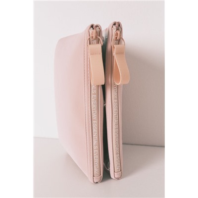 Neceser mediano rubber rosa