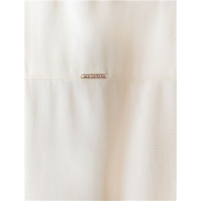 Укороченная блузка с V вырезом из плотного лиоцелла