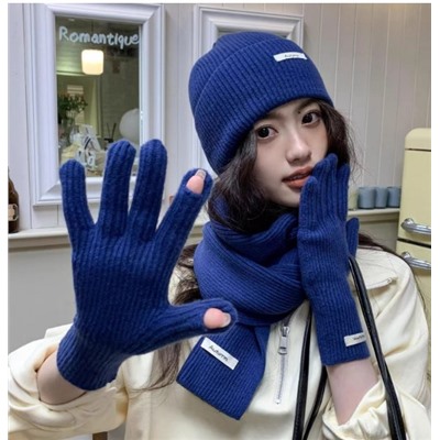 Комплект (шапка, шарф, перчатки)