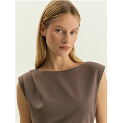 Платье со сборками, PL1678/trufel