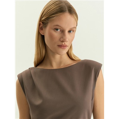 Платье со сборками, PL1678/trufel