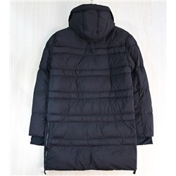 Мужское стеганое пальто с капюшоном