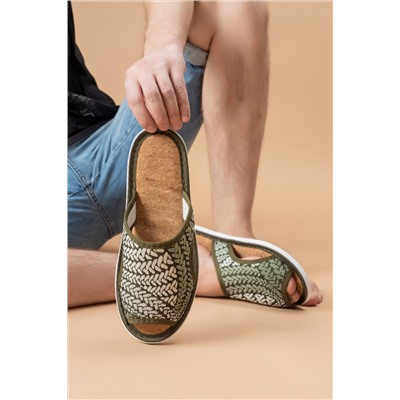 Тапки мужские с пробковой стелькой МТПО(пр)