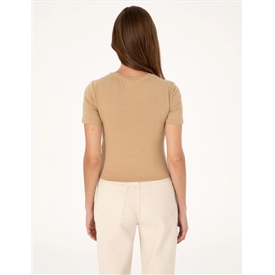 Kum Regular Fit Crop Tişört
