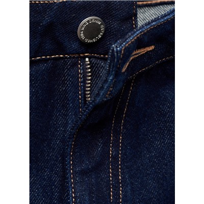 Jeans wideleg tiro alto rinse wash