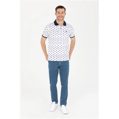 Erkek Beyaz Polo Yaka Tişört