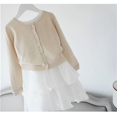 Детский кардиган, экспорт   Состав: 48% льна + 40% хлопка + 12% шелк