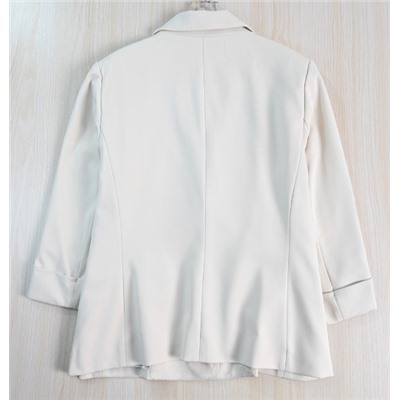 Повседневный эластичный пиджак на одной пуговице