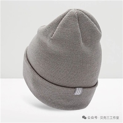 Вязаная шапка с вышивкой унисекс   Adida*s