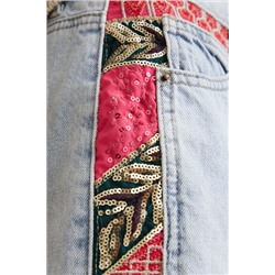 Shorts vaqueros de patch