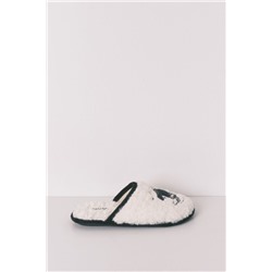 Zapatillas casa borreguito gris Mafalda