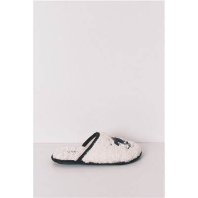 Zapatillas casa borreguito gris Mafalda