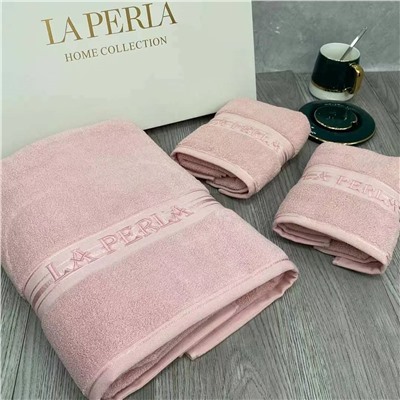Лаперла полотенце набор 128¥ Египетский хлопок  Размер: 34*76см 2шт      70*150см 1шт