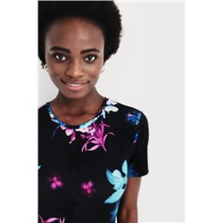 Vestido camisetero flores