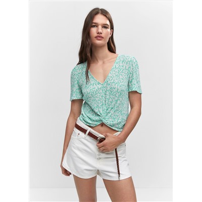 Blusa textura nudo