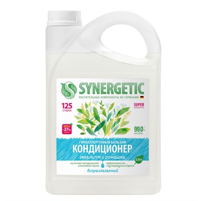 Кондиционер для белья "Эвкалипт и ромашка", гипоаллергенный, концентрированный