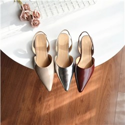 Женские кожаные туфли-слингбэки, экспорт