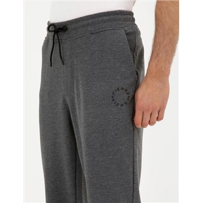 Antrasit Melanj Slim Fit Eşofman Altı