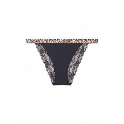 Braga brasileña animal print negro
