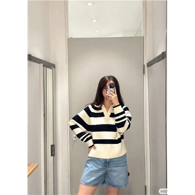 Полосатый свитер в стиле ретро КО*С