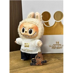 Коллекционная модель выпущенная к 14 летию POP MART  LABUBU  Идет в красивой коробке со значком