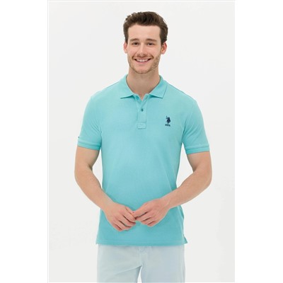 Erkek Mint Basic Polo Yaka Tişört