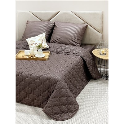 Комплект постельного белья с одеялом New Style КМ-231 шоколад