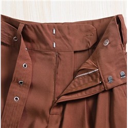 Повседневные брюки с высокой талией и широкими штанинами