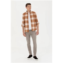 Erkek Hardal Uzun Kollu Gömlek