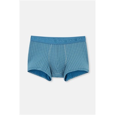 Dagi Mavi-Yeşil 3'lü Desenli Micro Modal Boxer