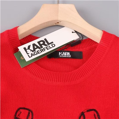 Женский свитер с вышивкой из тонкой шерсти КАР*Л 😎