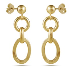 Серьги (покрытие матовое золото), Есть комплект