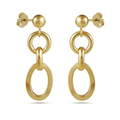 Серьги (покрытие матовое золото), Есть комплект