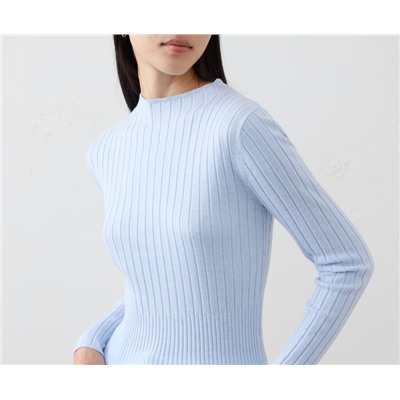 Merino Wool Ribbed Sweater