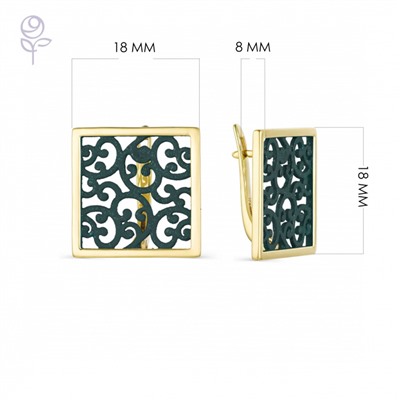 Серьги серебро 52836YZ