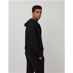 Chaqueta de punto con capucha, Negra