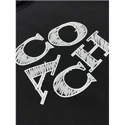 Мужская футболка с буквенным принтом  Coac*h Материал: 100% хлопок