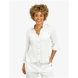 TEXTURED BUTTON-UP LONG SLEEVE SHIRT