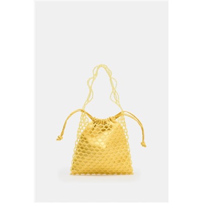 BEADED MINI BUCKET BAG