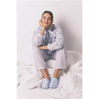 Zapatillas casa azul cerezas