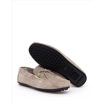 Bej %100 Deri Loafer