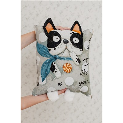 Наволочка декоративная Бульдог 32*32