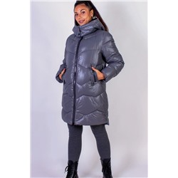 Зимняя куртка стеганная с капюшоном арт. 811