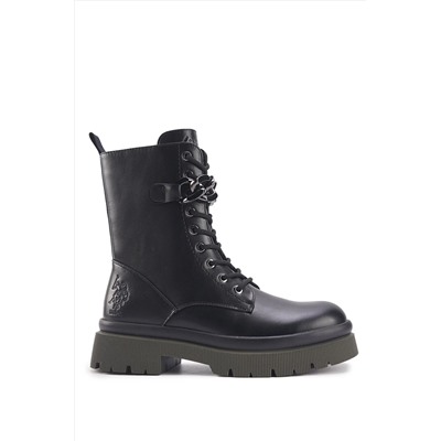 U.S. Polo Assn. ADEL 3PR Siyah Kadın Rock Bot