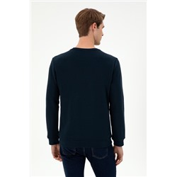 Erkek Lacivert Sweatshirt