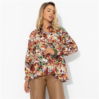 Рубашка из плотного хлопка, Эстетика во всем (цветочная)