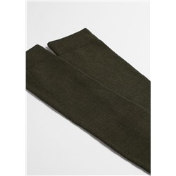 Lange Herrensocken mit Wolle und Baumwolle