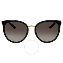GUCCI Grey Gradient Round Ladies Sunglasses