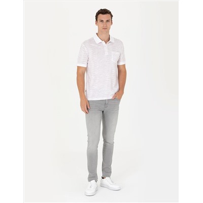 Ekru Regular Fit Polo Yaka Tişört
