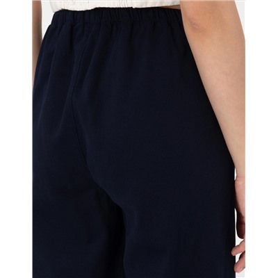 Lacivert Yüksek Bel Loose Fit Pantolon
